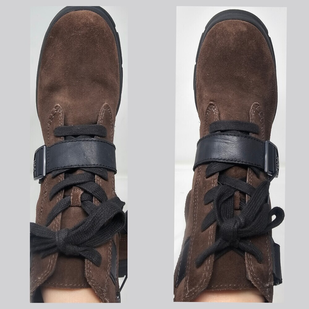 UGG Ashton Lace Up Women's Waterproof Suede & Leather Boots Burnt Cedar Size 8.5 - Picture 3 of 12